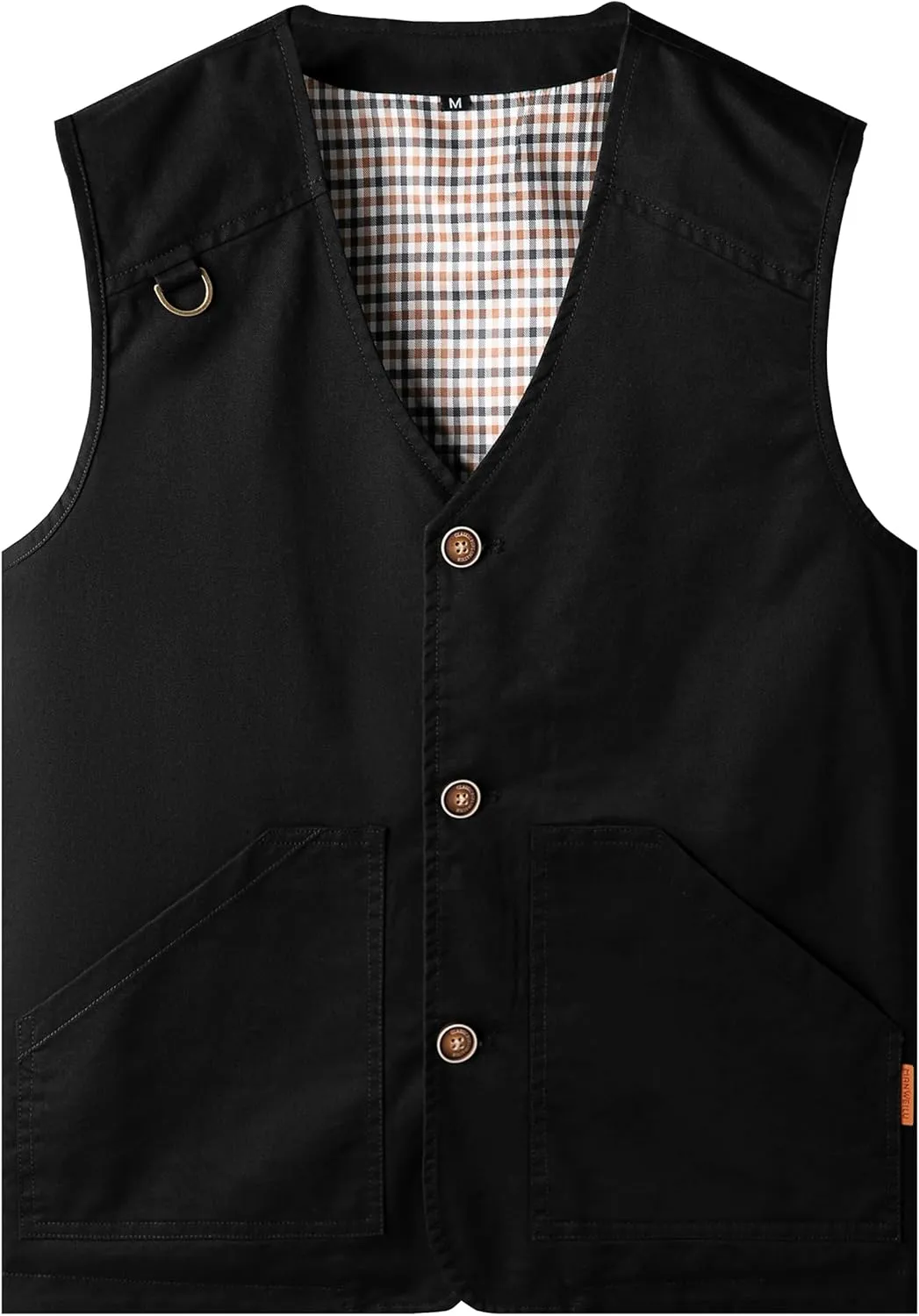 PRIJOUHE Men's Casual Outdoor Cotton Vest Lightweight Breathable Multi-Pocket Fishing Safari Travel Vests Outwear