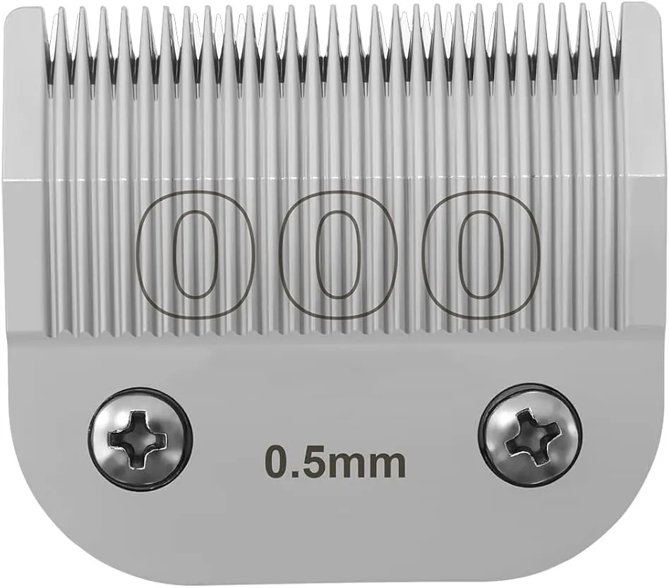 Professional Detachable Replacement Ceramic Blades set,compatible with oster Classic 76/Star-Teq/Power-Teq andi A*dis AGC,BDC,BGC,MBG Series Clippers (Size-000)