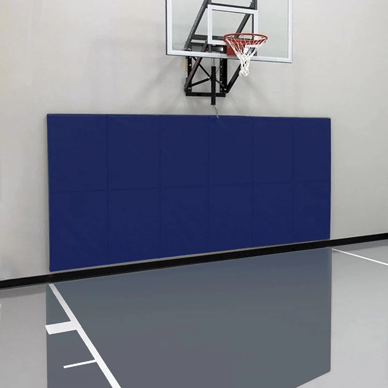 PROGOAL Gym Wall Paddings Basketball Court Wall Protection Pad - 2”Thick Foam Wall Mat Durable Protector for Wall-Mounted Basketball Hoops Garage Taekwondo（60" Lx20 W）