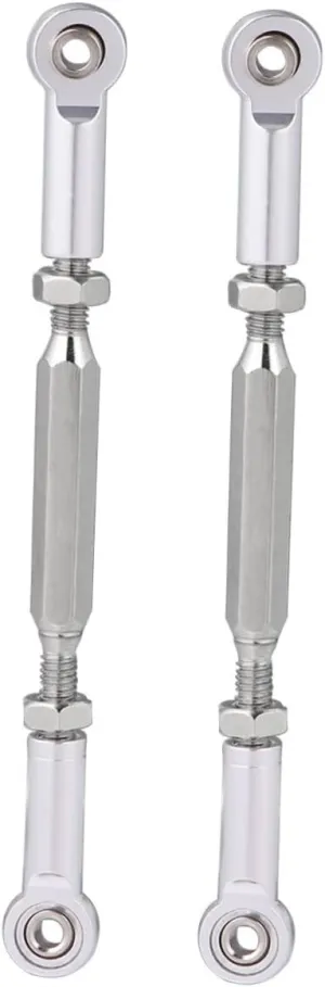 Pull Rods Set 6pcs 88mm Length Aluminum Alloy for Car Suspension Rods Linkage