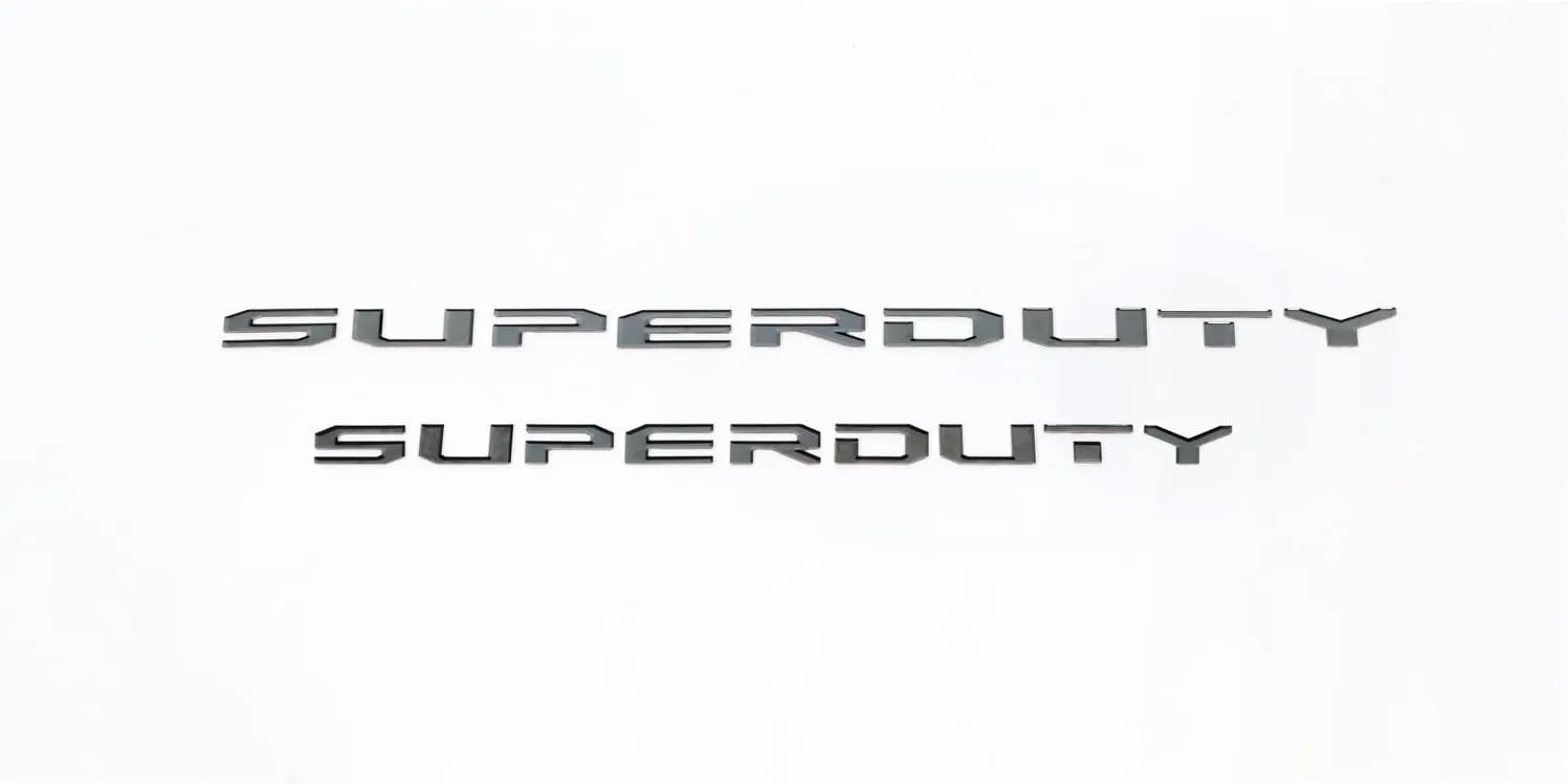 Putco 55552BPFD Black Platinum Ford Super Duty Letter for Tailgate/Rear