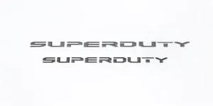 Putco 55552BPFD Black Platinum Ford Super Duty Letter for Tailgate/Rear