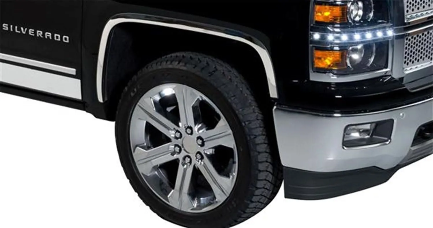 Putco 97295 Stainless Steel Full Fender Trim Kit for Chevrolet Silverado