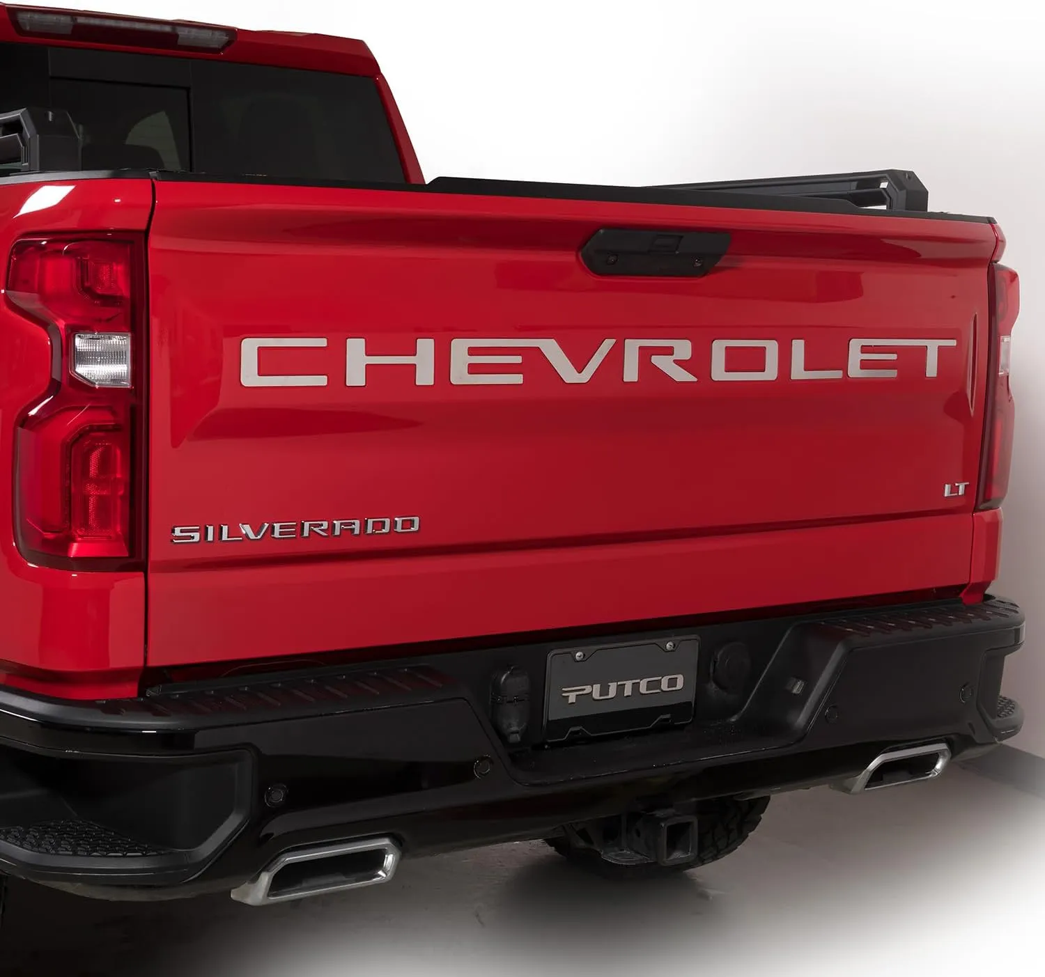 Putco Chevrolet Tailgate Letters Kit - Stainless Steel - Stamped Lettering - Fits Chevy Silverado 2019-2025