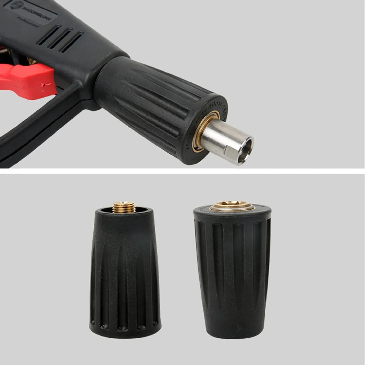 Quick Release Fittings Quick Connect Fittings, Brass 1/4 MM Fittings Foam Cannon Fittings Equipped with Sealing Pad - Set of 1, Works for G1/ 4 Nilfisk Alto/Kew