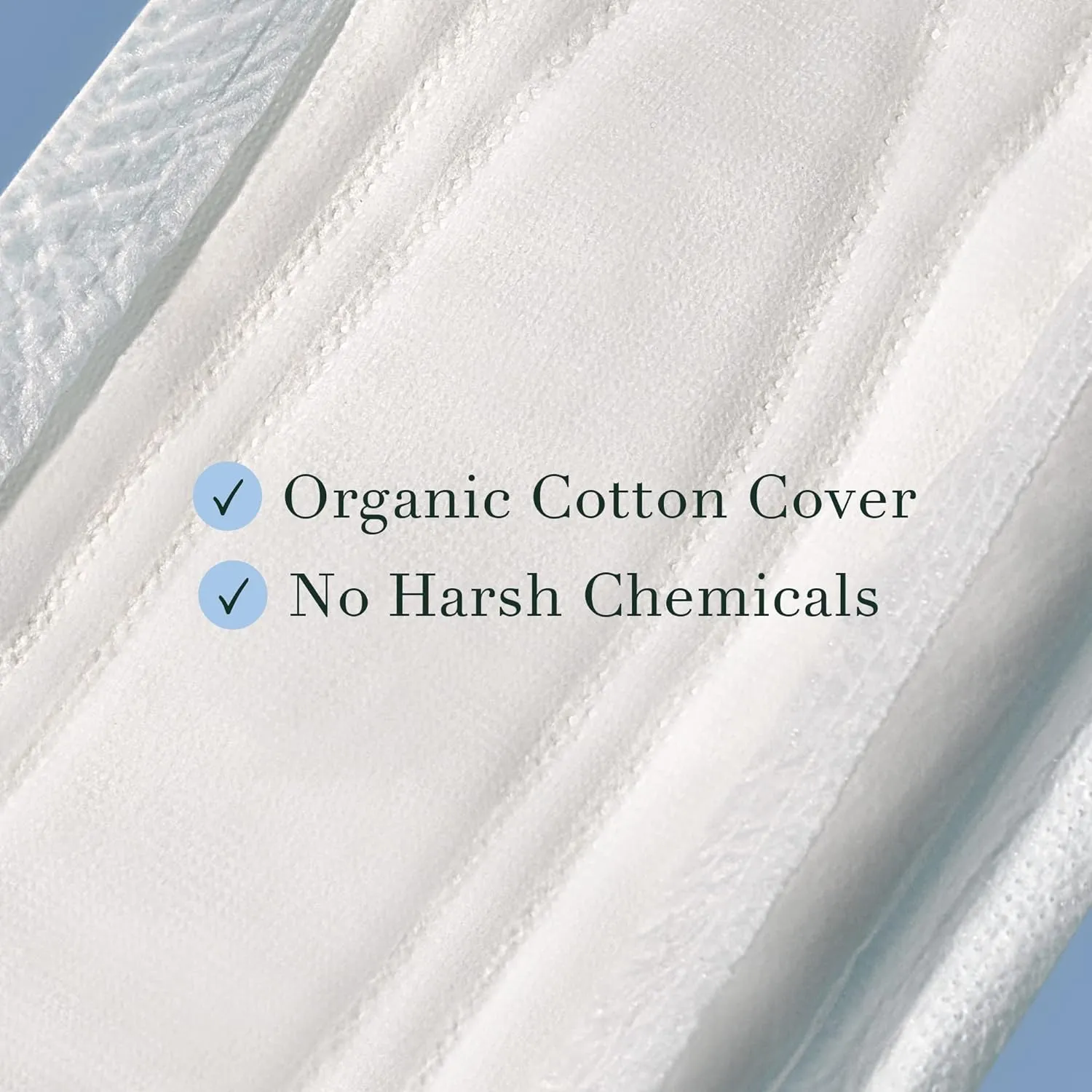 Rael Incontinence Pads for Women, Organic Cotton Cover - Postpartum Essential, Heavy Absorbency, Bladder Leak Control, 4 Layer Core with Leak Guard Technology, Long Length (Moderate, 30 Count)