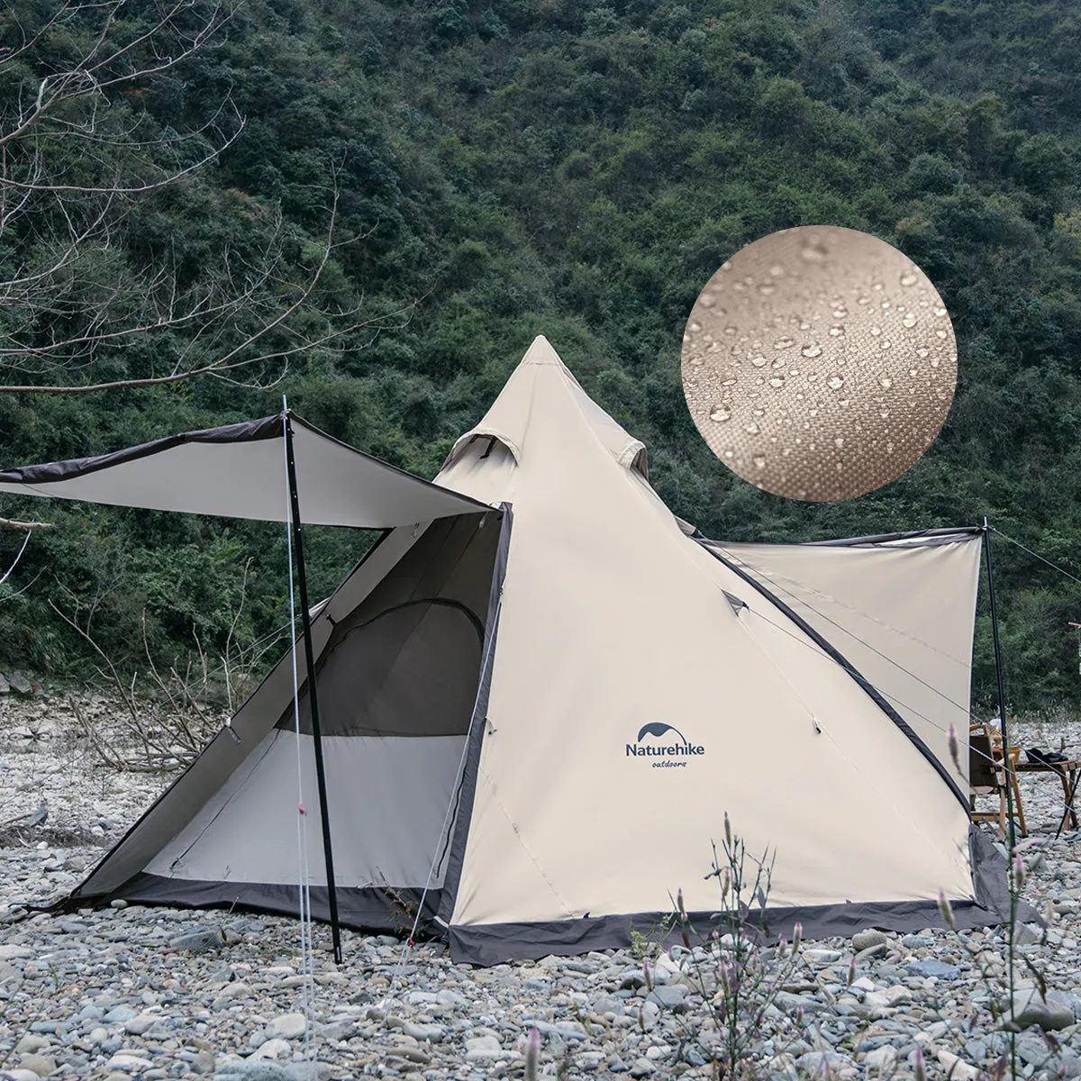 Ranch 4 People Pyramid Luxury Camping Tent