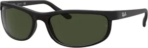 Ray-Ban RB2027 Sunglasses Bundle: RB 2027 PREDATOR 2 W1847 Predator 2 Black/Matte Black and Eyewear Cleaning Kit