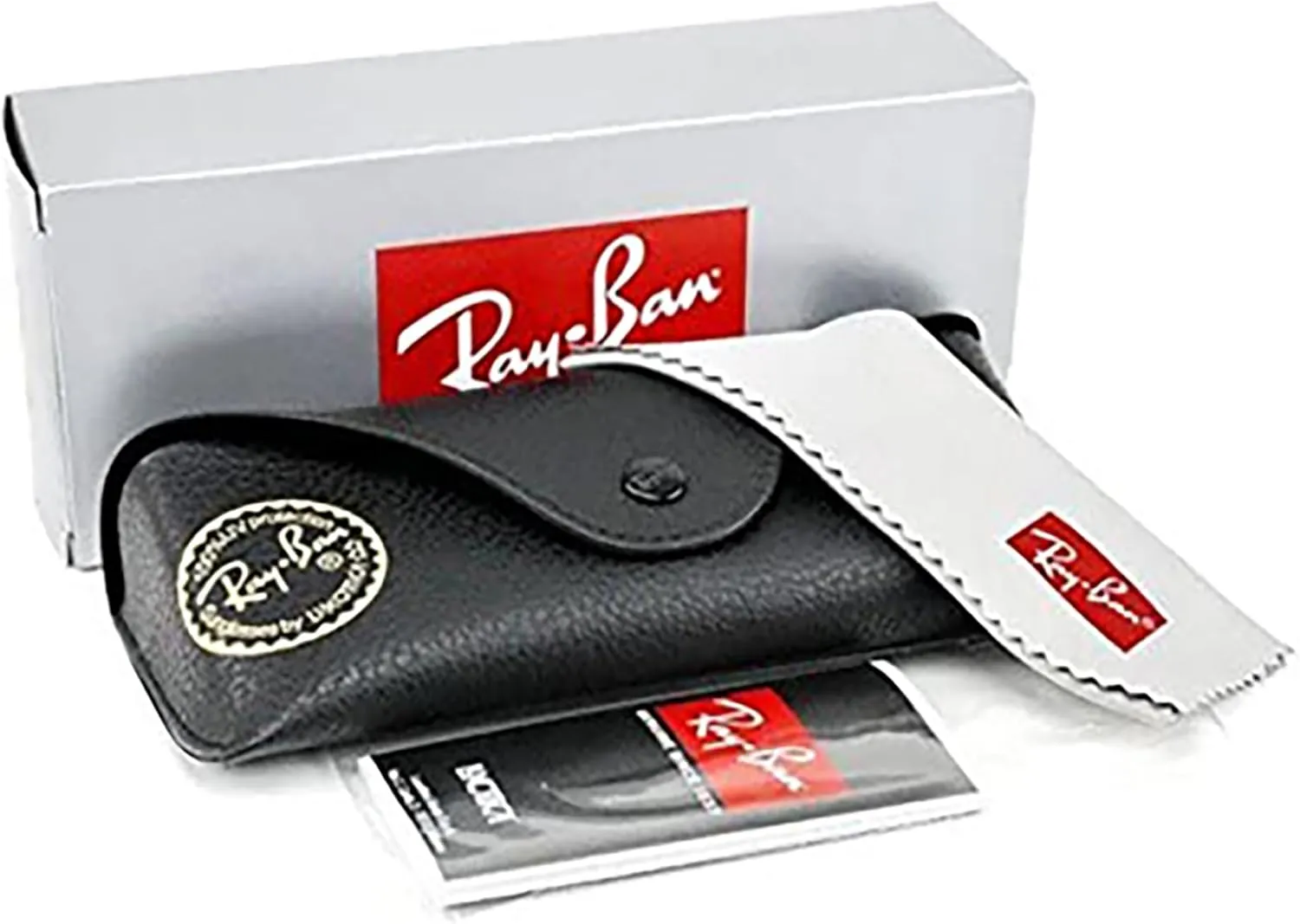 Ray-Ban RB4105 FOLDING WAYFARER Sunglasses For Men For Women  BUNDLE with Designer iWear Eyewear Care Kit