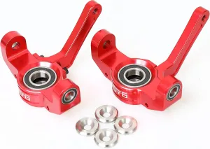 RC Car 1/5 LOSI Desert Buggy DBXL,DBXL-E,MTXL Front Steering Hub Spindle Set Upgrade Parts (Red)