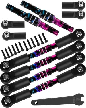 RC Turnbuckles Camber Links Upgrades Part for 1/10 Big Rock V3 3S BLX / 1/8 Typhon 3S BLX/Mega 550,Aluminum Turnbuckles Camber Links Hops Up,Colorful(not for Big Rock V1/V2)