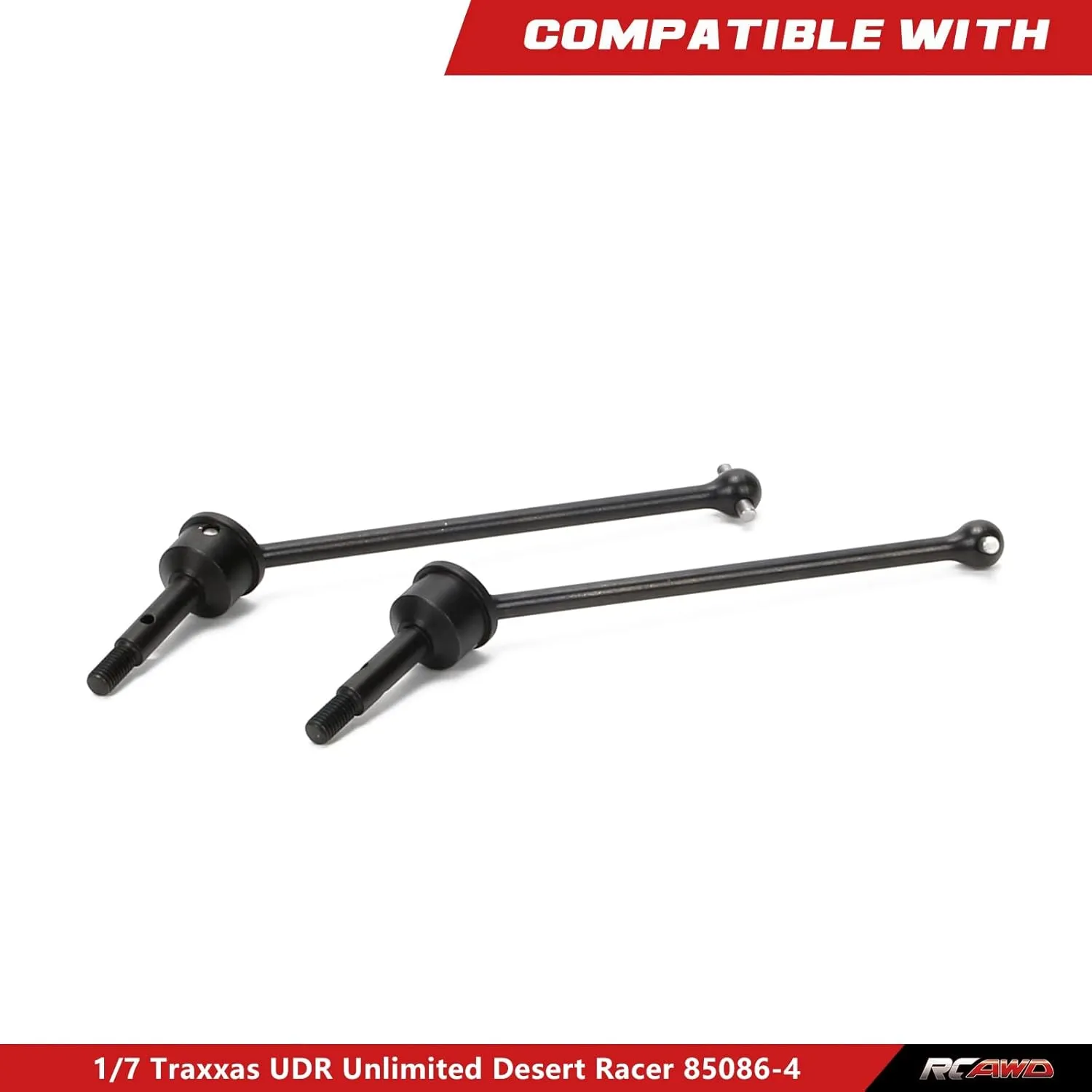 RCAWD Driveshaft 96mm & Stub Axle & Pins Set for 1/7 UDR Unlimited Desert Racer 85086-4 Upgrades, CVD Drive Shaft Front Aluminum Hop Ups Parts for #8550, #8553 Black