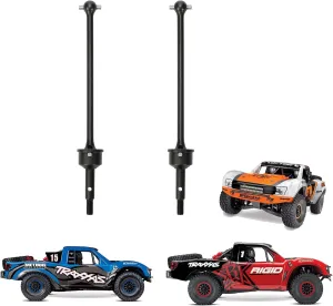 RCAWD Driveshaft 96mm & Stub Axle & Pins Set for 1/7 UDR Unlimited Desert Racer 85086-4 Upgrades, CVD Drive Shaft Front Aluminum Hop Ups Parts for #8550, #8553 Black