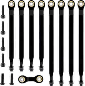RCLIONS Aluminium Alloy RC Car Suspension Links Linkage Set for 1/16th E-REV0 VXL Mini E RC Crawler Car Upgrades Parts