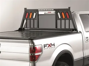 RealTruck Backrack Three Light Rack Frame Only | Black, No Drill | 147TL | Fits 1999-2025 Ford F-250/F-350/F-450; 2017-2025 Ford F-550