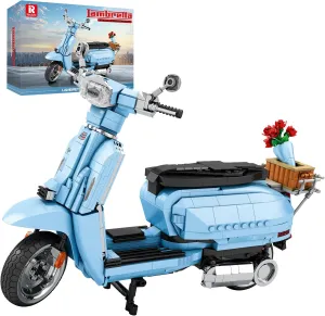 Reobrix V200 Motorcycle Building Toy for Kids, Motorbike Building Set for Adults, Collectible Cool Sidecar Motorcycle Model Kit with Stand, Room Decor Birthday Gifts for Boys Girls(1,169 PCS)
