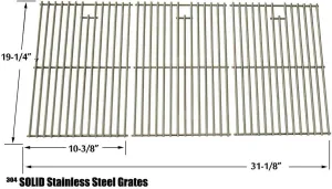 Replacement Kit for Charmglow 720-0536 Gas Model Includes Burners, Heat Plates and Stainless Steel Grates