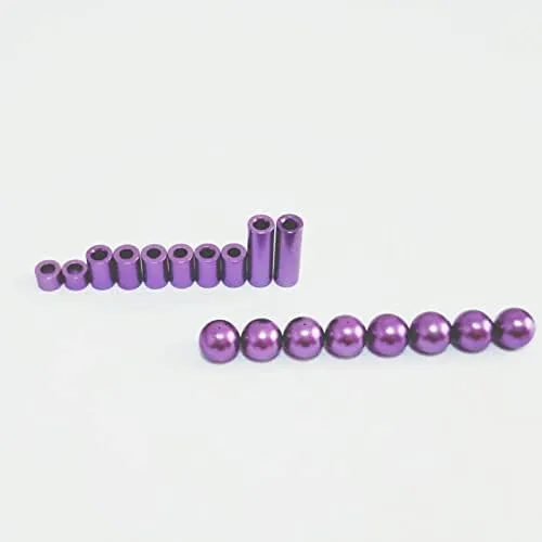 Replacement Part For Stabilizer Ball Cap 3/6/12mm Aluminum Spacer Set For 1/32 Scale Mini 4WD Racing Car Model 15473 95206 - (Color: Golden)