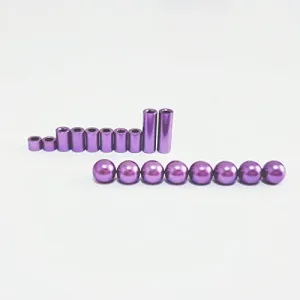 Replacement Part For Stabilizer Ball Cap 3/6/12mm Aluminum Spacer Set For 1/32 Scale Mini 4WD Racing Car Model 15473 95206 - (Color: Golden)
