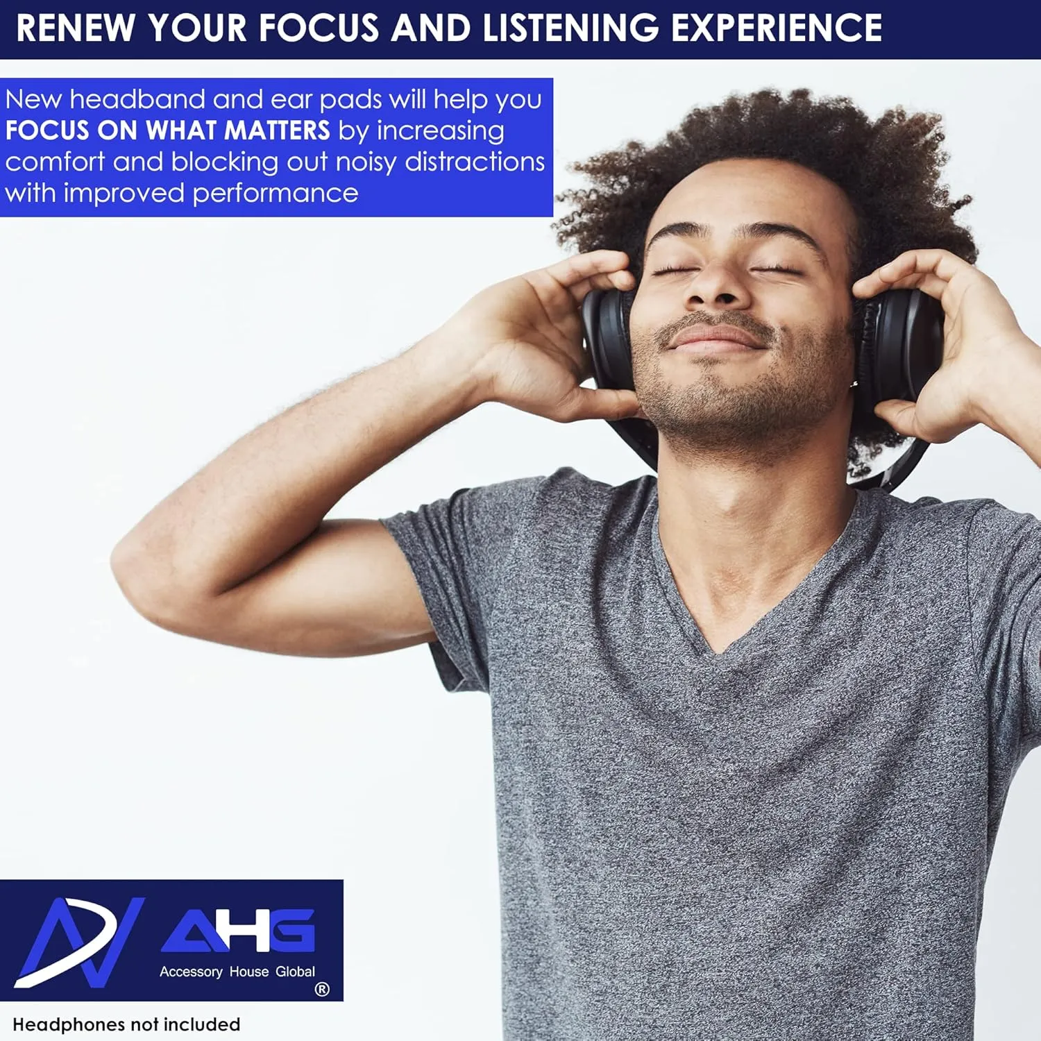 Replacement QC Ear Pad and Headband Pad Kit Cushion. Compatible with Bose QuietComfort (2023) QC45 QC35 QC35 II QC SC QC SE Wireless Noise Cancelling Headphones (Grey)
