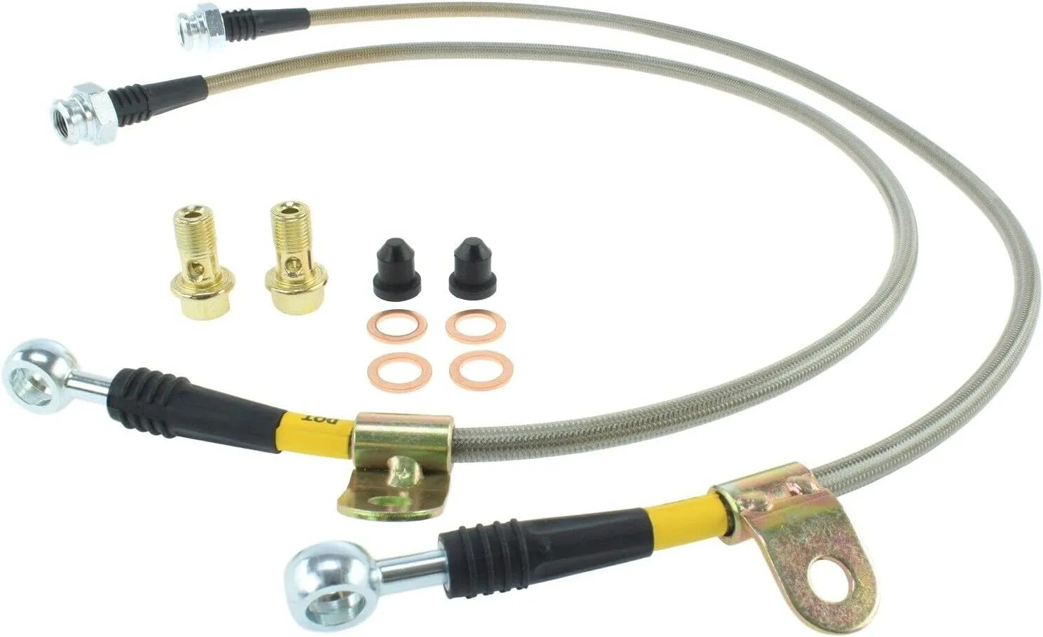 Replacement Stainless Steel Braided Brake Hose Kit Mechanics Choice for 03-08 350Z G35
