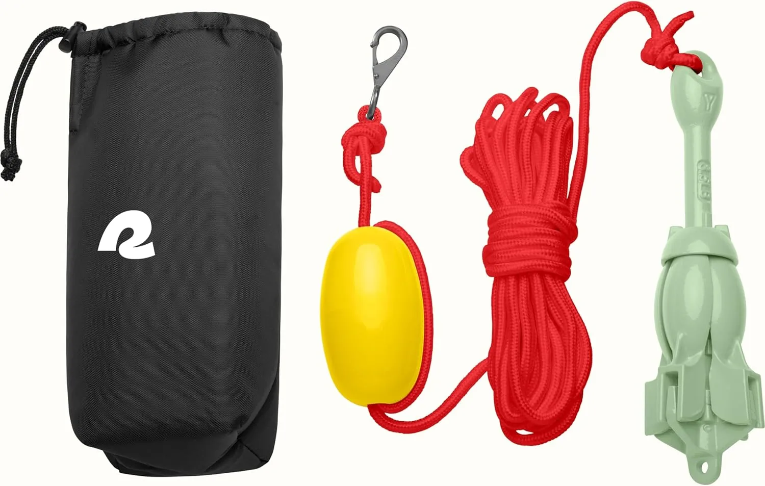 Retrospec Mainstay 3.5 lbs Folding Grapnel Anchor Kit with 26FT Rope, PP Buoy, Water Resistant Travel Bag and Rust Resistant Snap Hook & Anchor for Inflatable Paddle Boards, Docks & Kayaks