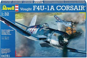 Revell Germany 04781 Vought F4U-1A Corsair Plastic Model Kit (1/32 Scale) Navy