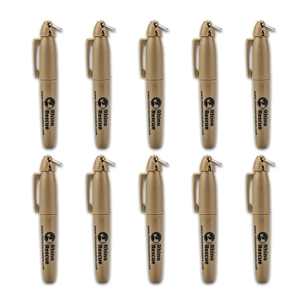 RHINO RESCUE Tactical Pen – Durable EDC Tool for Camping, Hiking & Survival