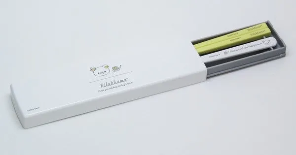[Rilakkuma] Chopsticks & Spoon Set with Case OSK Japan 2022