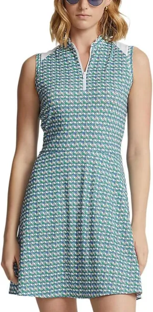 RLX Ralph Lauren Women's Sleeveless Spring Wick Golf & Tennis Dress Large L Multi