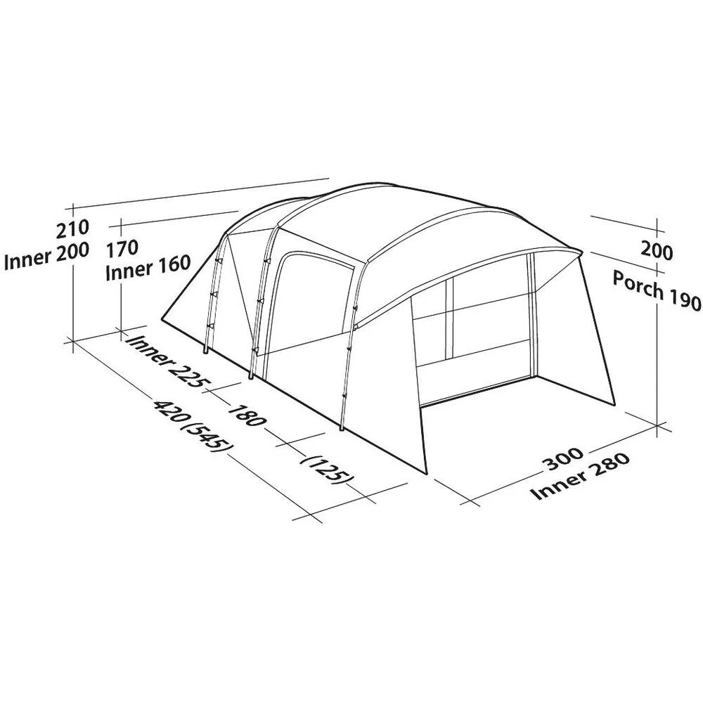 Robens Wolf Moon 5XP - 5 person polyester tunnel tent - SPECIAL PRICE