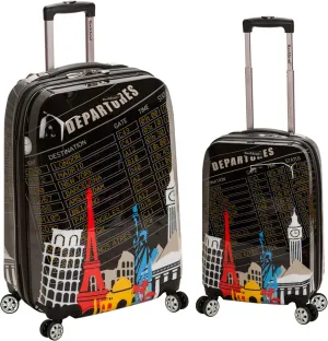 Rockland Departure Hardside Spinner Wheel Luggage, 2-Piece Set (20/28)