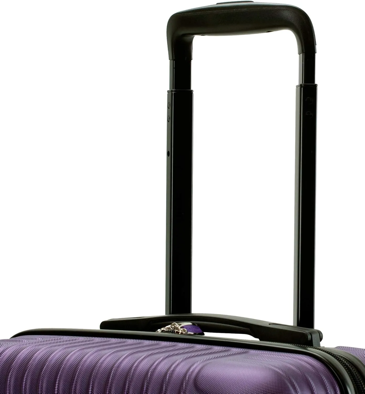 Rockland Pista Hardside Spinner Wheel Luggage, Purple, 3-Piece Set (20/24/28)