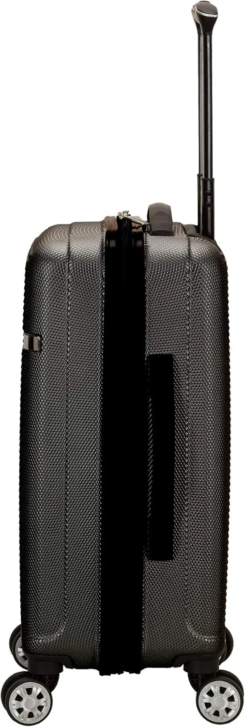 Rockland Skyline Hardside Spinner Wheel Luggage, Grey, 3-Piece Set (20/24/28)