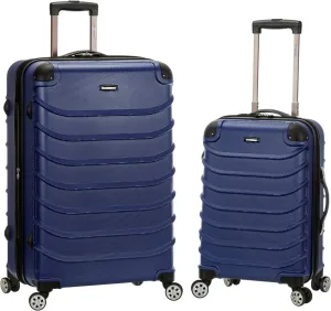 Rockland Speciale Hardside Expandable Spinner Luggage, Blue, 2-Piece Set (20/28)