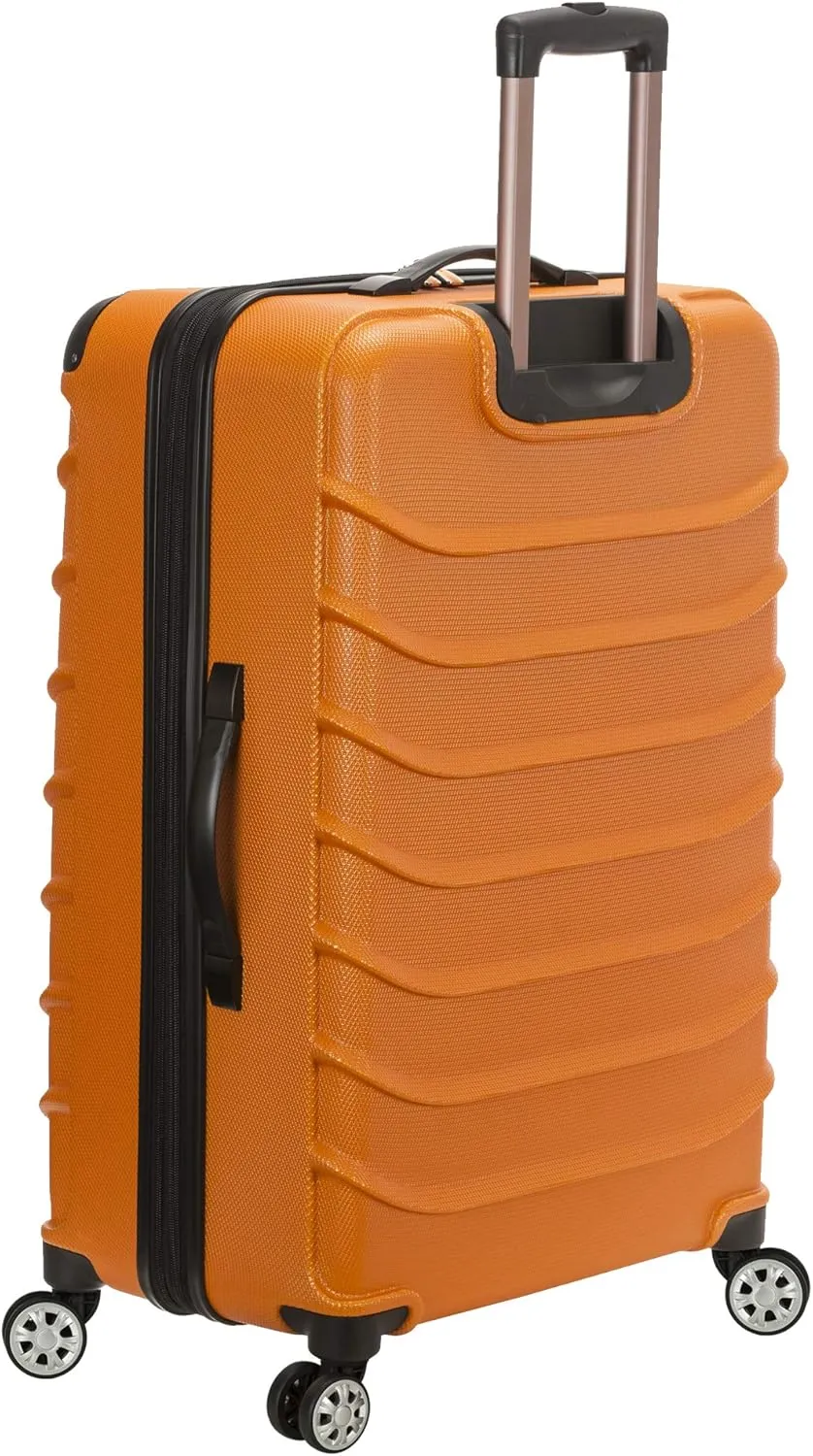 Rockland Speciale Hardside Expandable Spinner Luggage, Orange, 2-Piece Set (20/28)