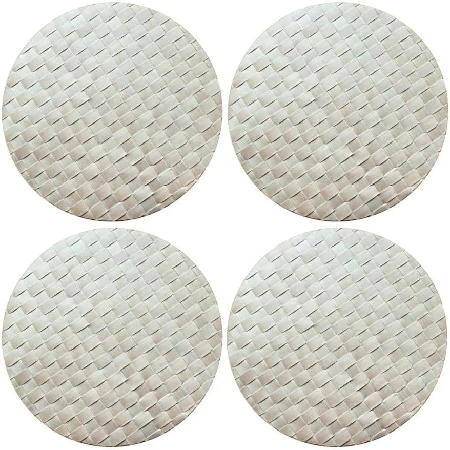 Round Placemat Bundle (Ecru Light, Set of 4) (4 Items)