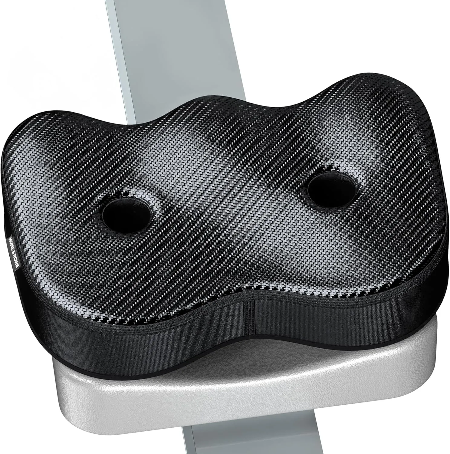 Rowing Machine Seat Cushion Compatible with Concept 2 Rower - Seat Pad for Comfort & Support - Also Fits Hydrow, Peloton & More - Rowing Accessories