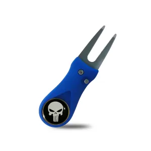 RPG Featherlite Switchblade Divot Tool (Blue-Skull)