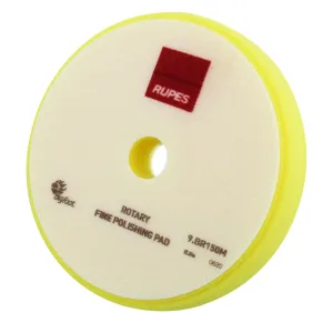 RUPES 5.25 Inch 135mm Fine Yellow Rotary Foam Pad