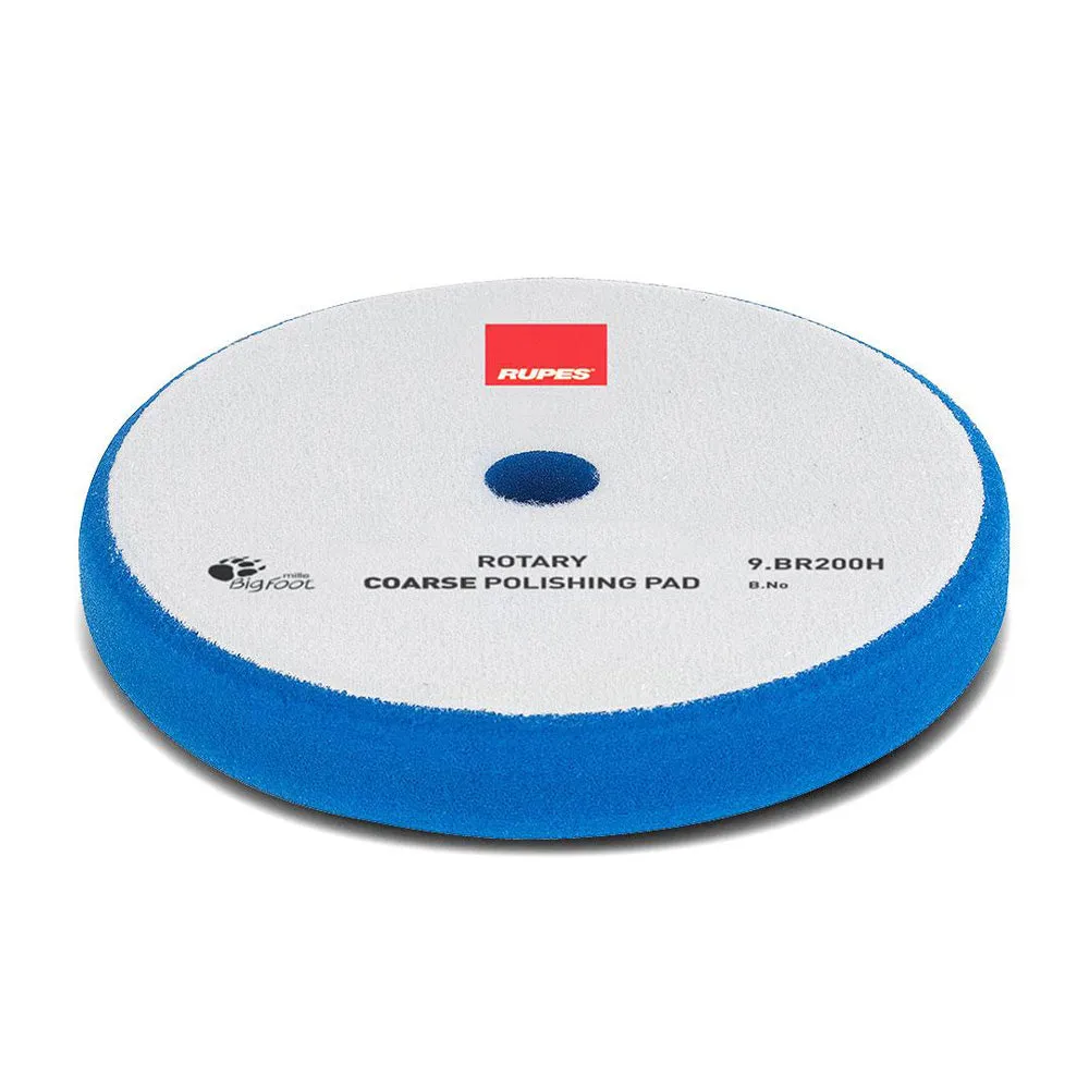 RUPES Bigfoot 175/180mm Blue Rotary Coarse Polishing Pad 9.BR200H