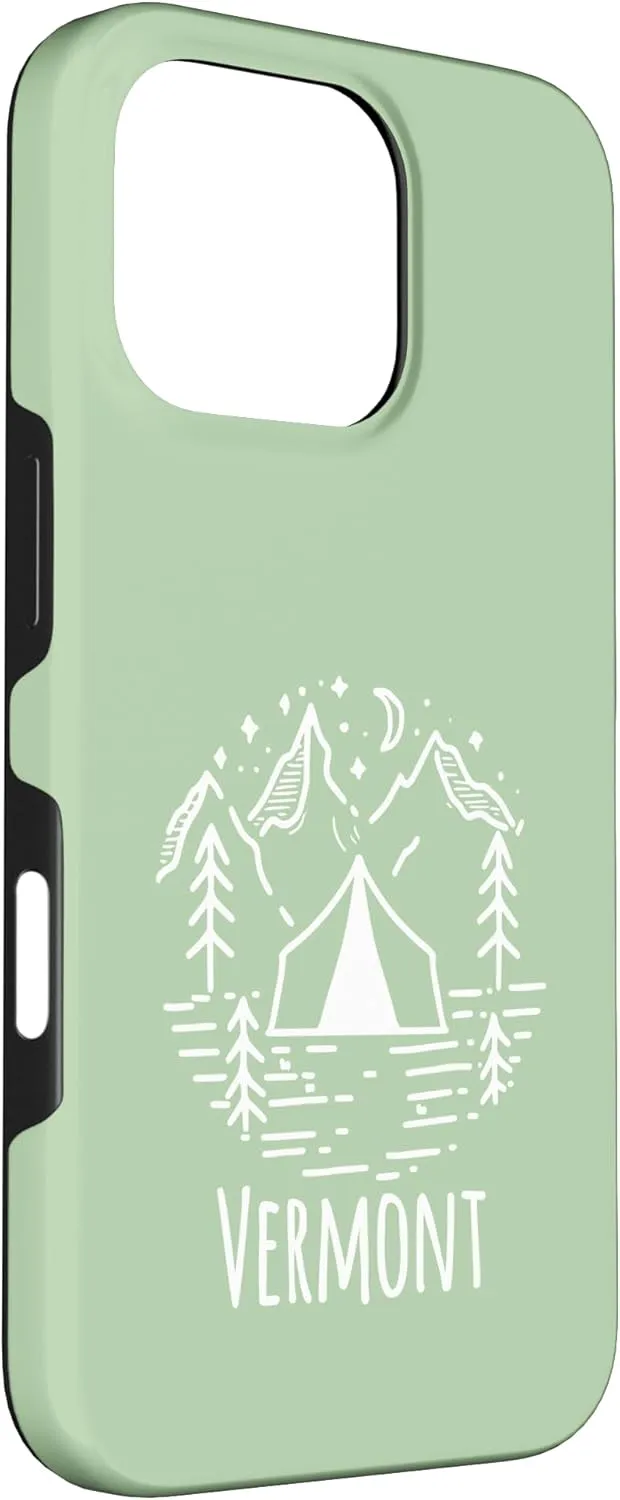 Rustic Tent Camping Mountains Wilderness Campground Vermont Case for iPhone 16 Pro