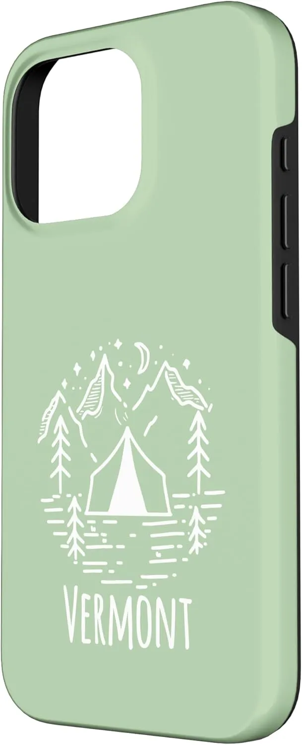 Rustic Tent Camping Mountains Wilderness Campground Vermont Case for iPhone 16 Pro