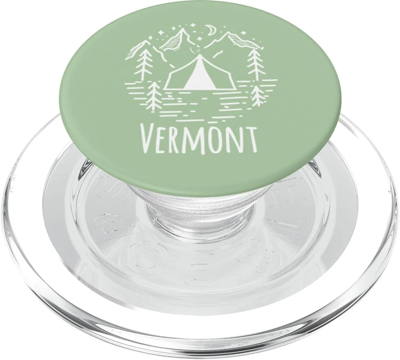 Rustic Tent Camping Mountains Wilderness Campground Vermont PopSockets PopGrip for MagSafe