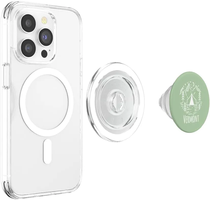Rustic Tent Camping Mountains Wilderness Campground Vermont PopSockets PopGrip for MagSafe