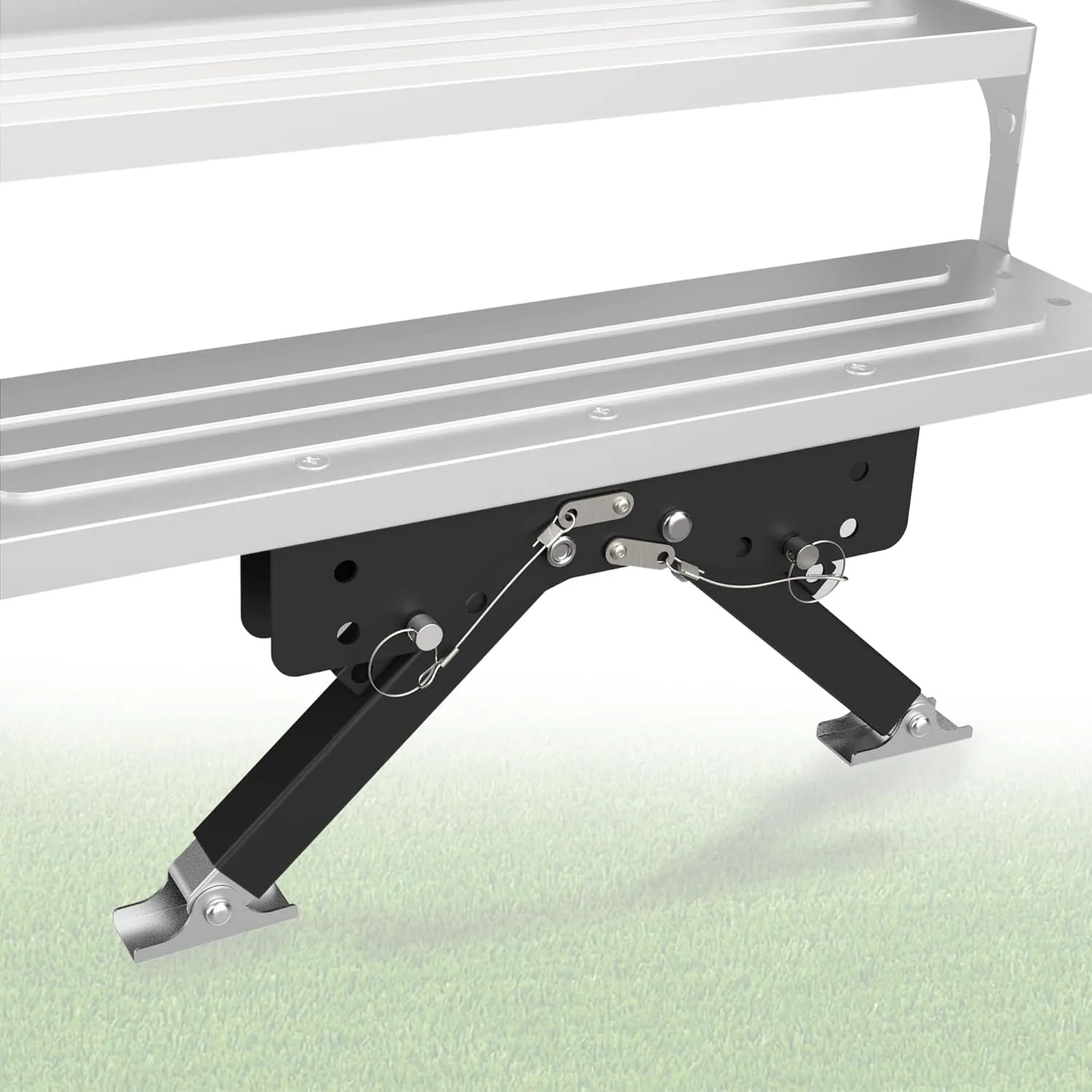 RV Step Stabilizer Kit for Travel Trailers/5th Wheels/Motorhomes,Height Ranges from 2.8" to 11.4",Solid Metal and Easy Installation