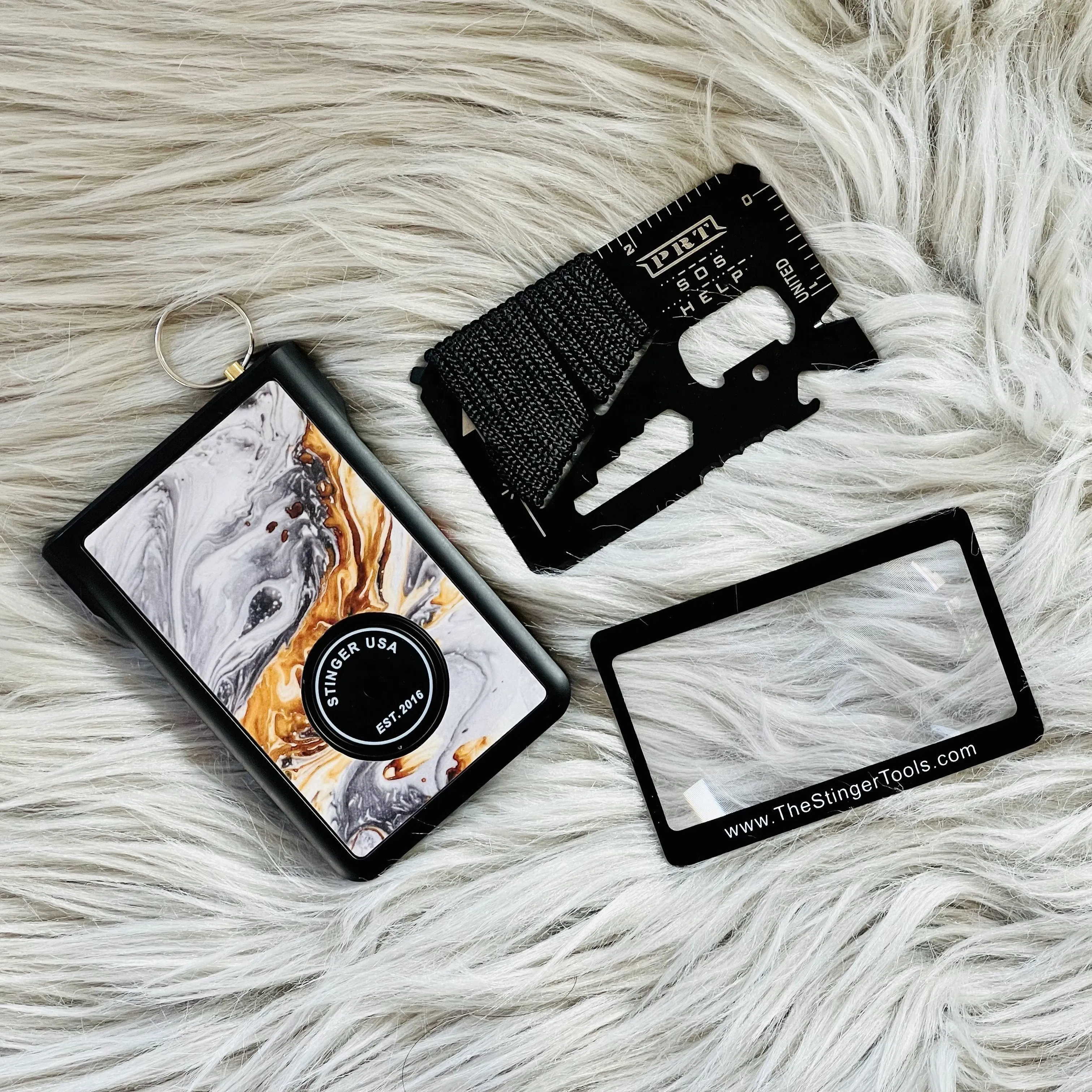 Safety Wallet With Personal Alarm Multi Functional Tool (Peony)
