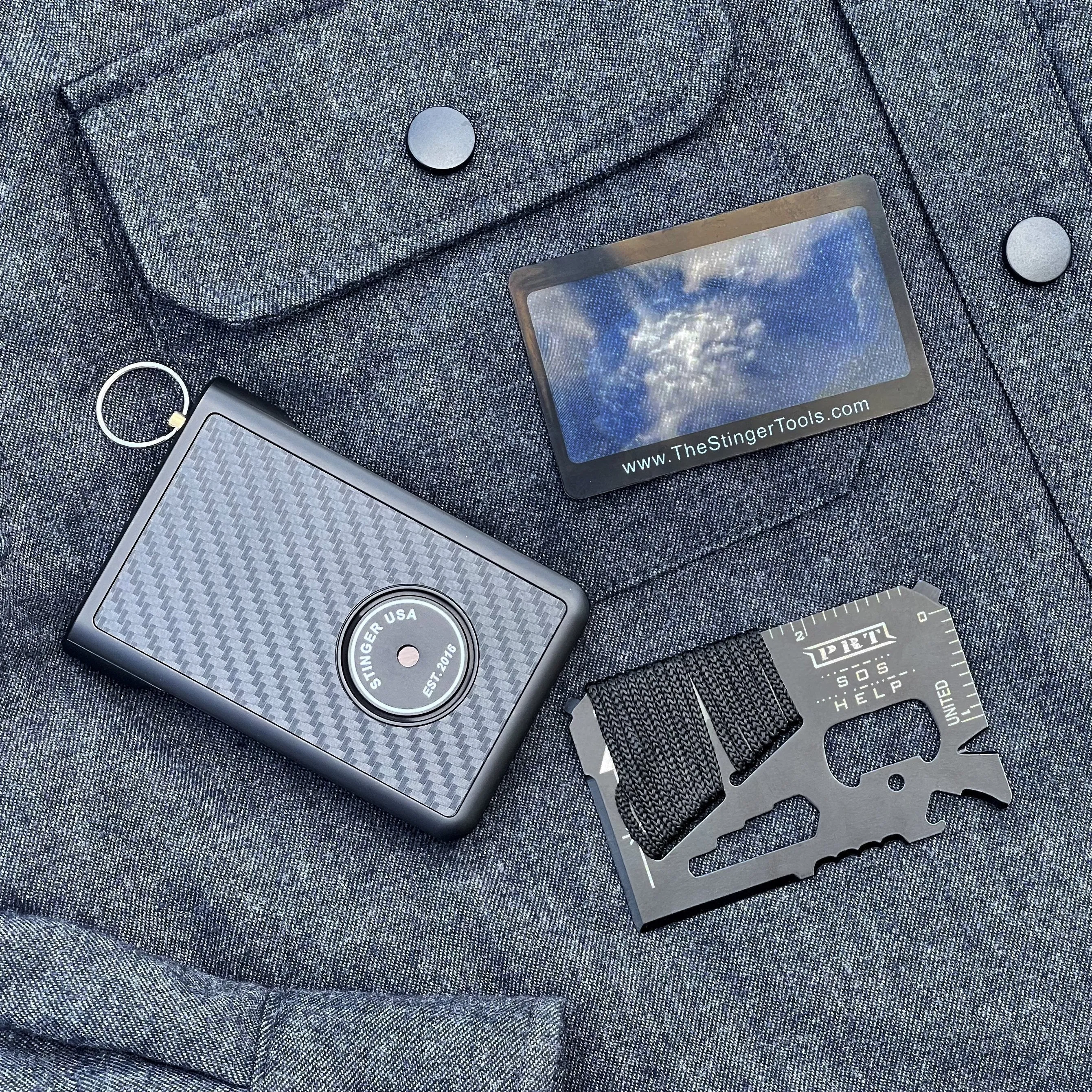 Safety Wallet With Personal Alarm Multi Functional Tool (Peony)