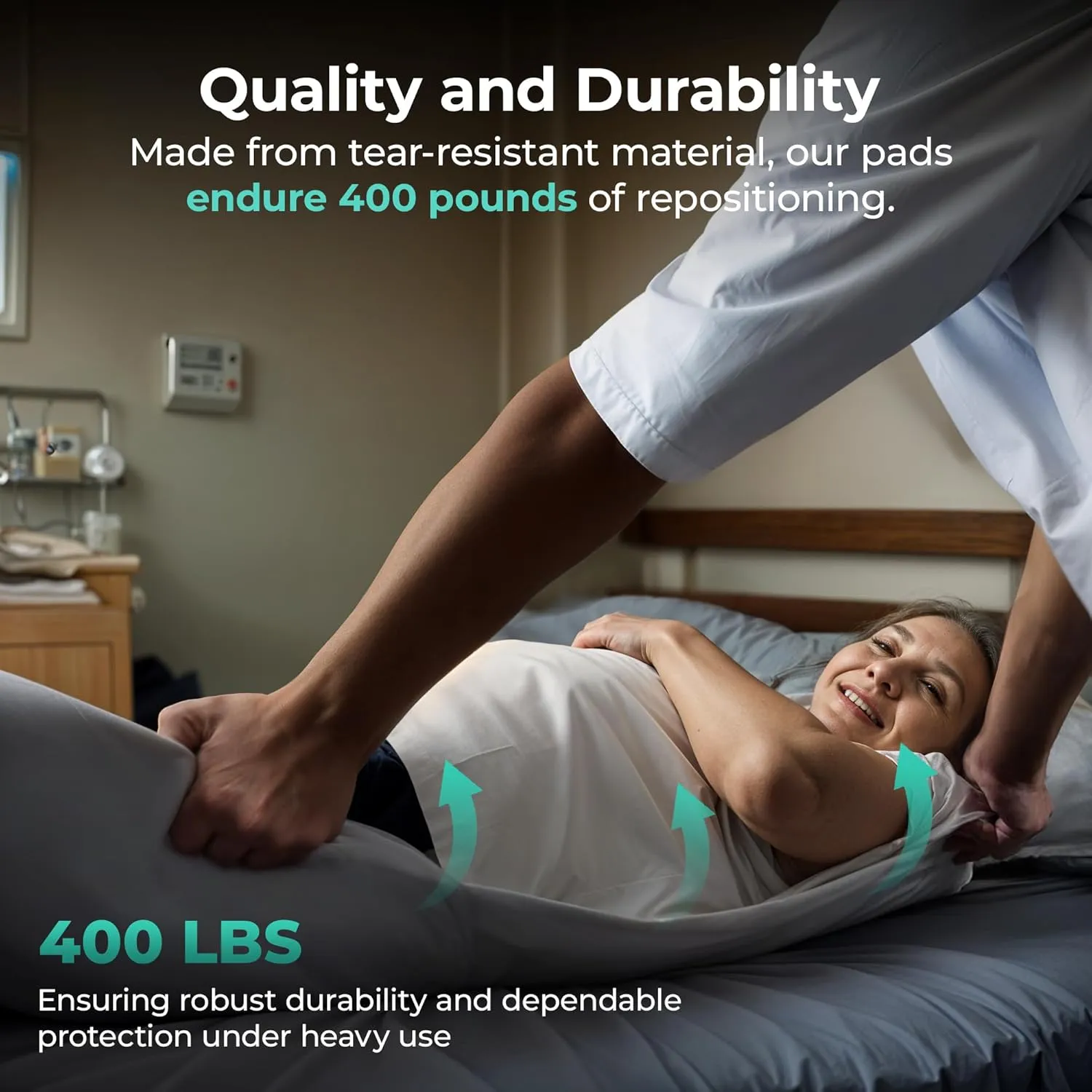 SafeWay 36"x36" Heavy-Duty Underpads – Overnight Protection, Supports Up to 400 lbs, Ultra Absorbent, Waterproof, Hypoallergenic, Medical-Grade Incontinence Bed Pads for Adults – 30 Ct