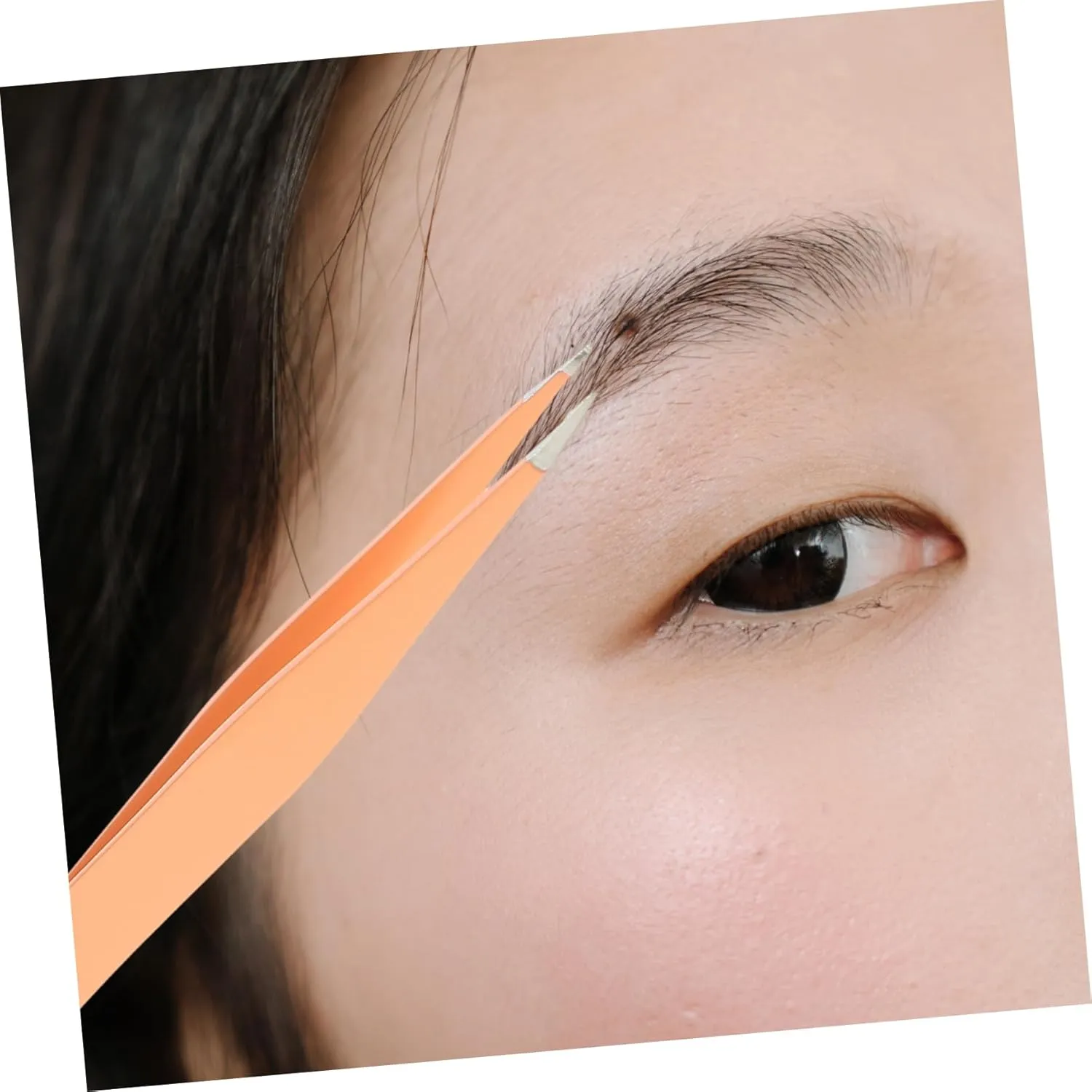 SAFIGLE 3sets 4pcs Stainless Steel Eyebrow Tweezers Precision Slant and Flat Pointed Tweezers for Eyebrow Grooming for Travel Easy Removal of Fine Hair Tool Random Color 4pcs*3